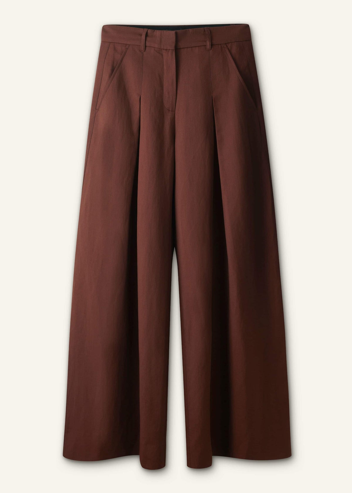 Cinnamon Brown Very Wide-Leg Pant | ME+EM Clothing