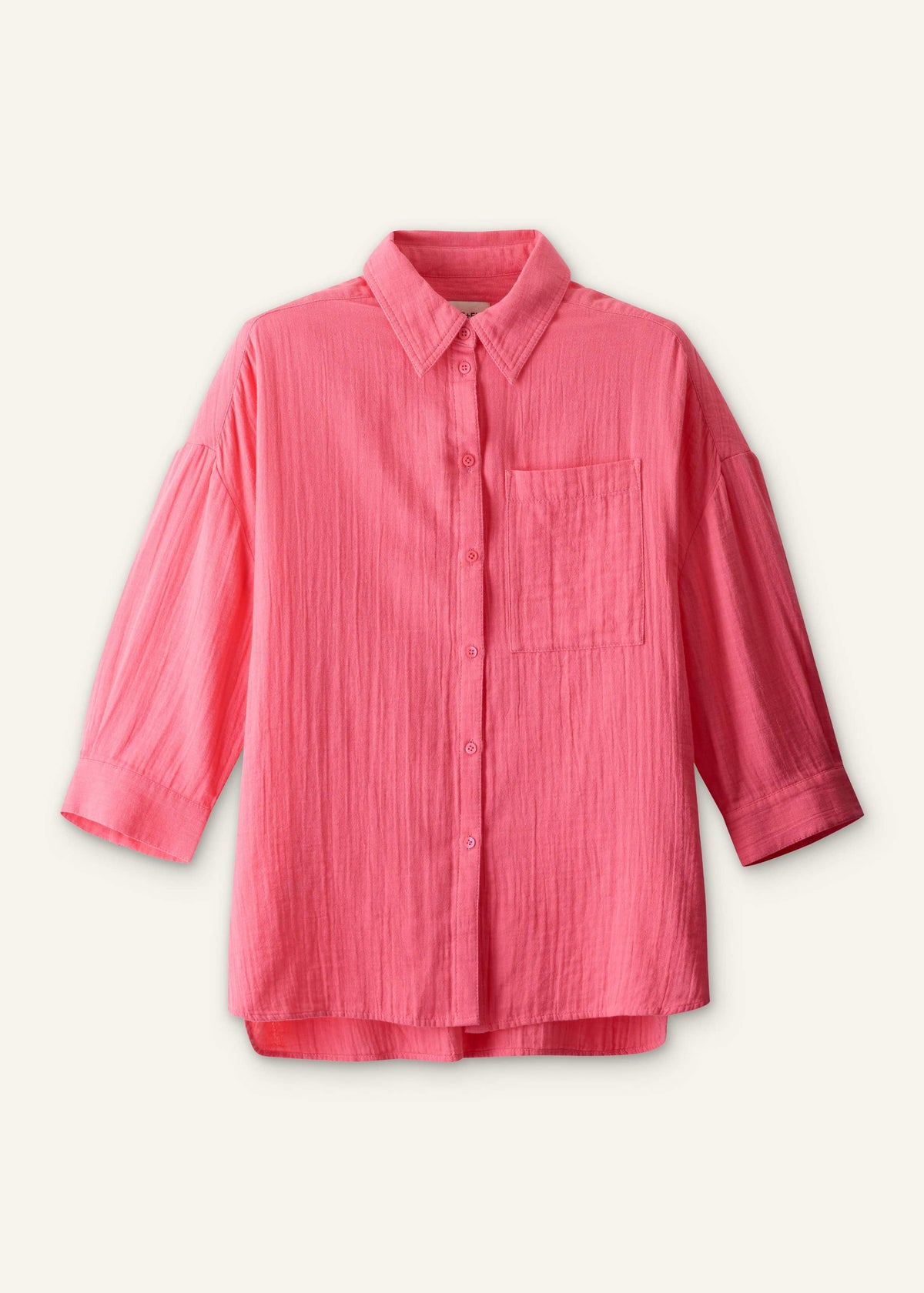 Pink Cheesecloth Relaxed Shirt | ME+EM Clothing