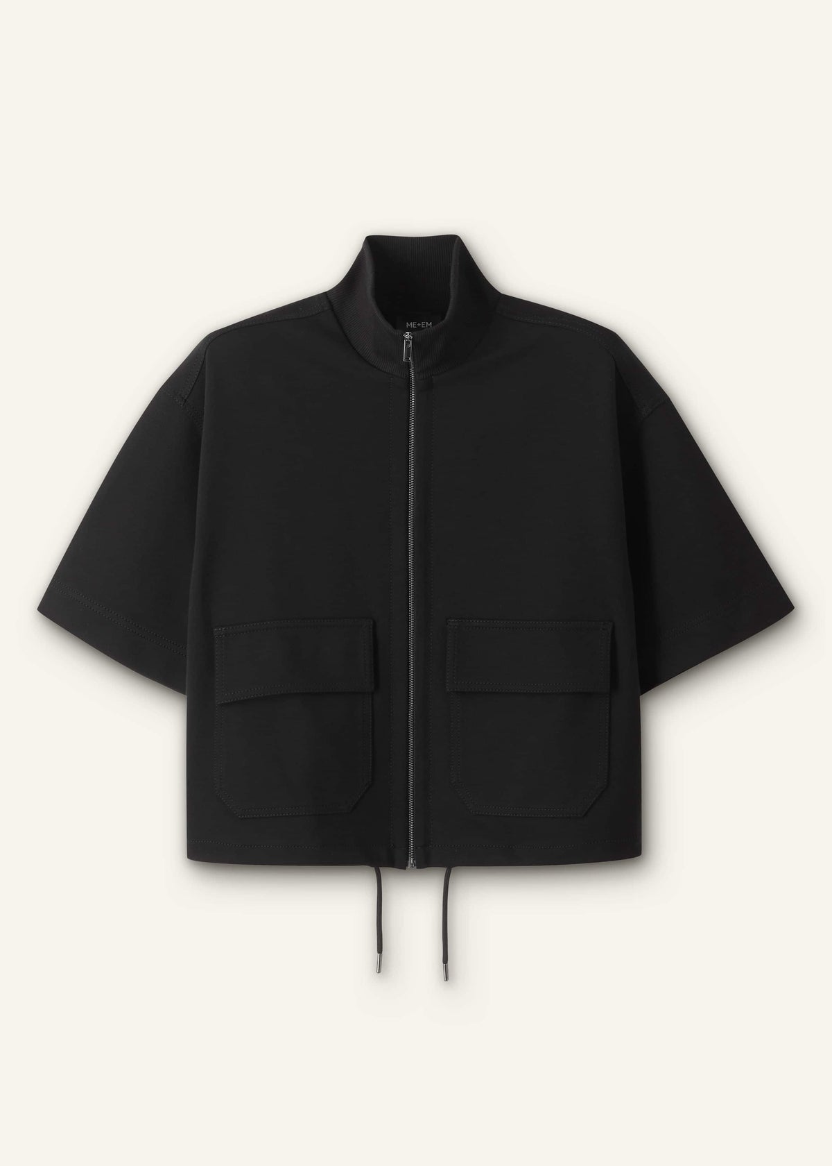 Black Luxe Travel Tailoring Layering Jacket | ME+EM Clothing