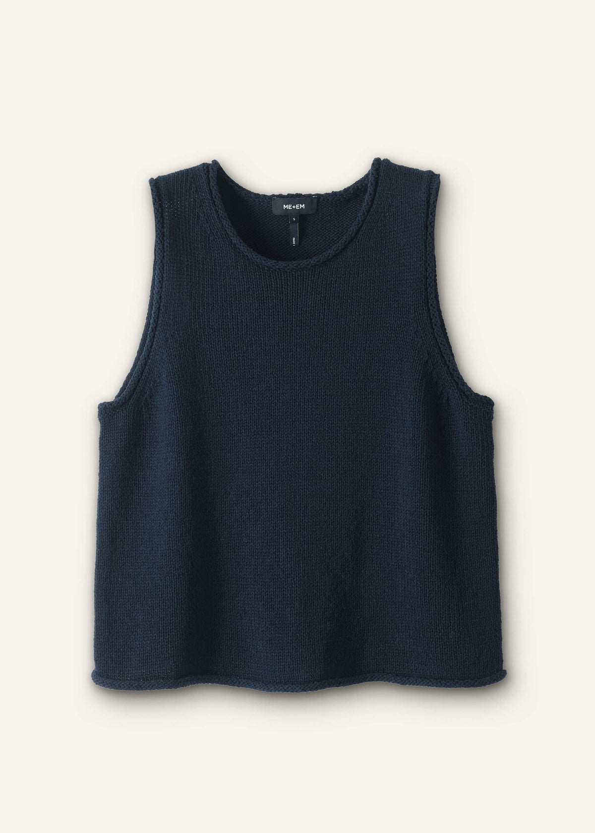 Navy Chunky Knit Tank | ME+EM Clothing