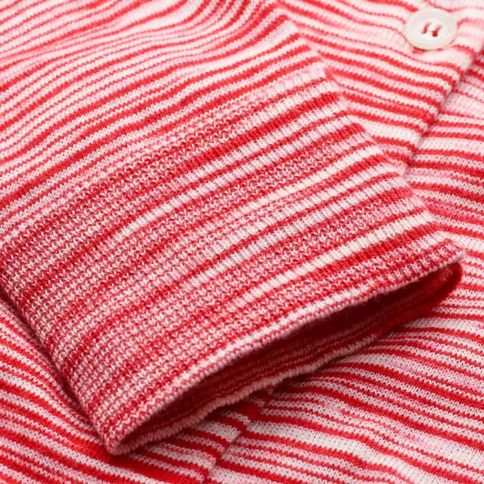 Red Spacedye Slim Fit Cardigan | ME+EM Clothing