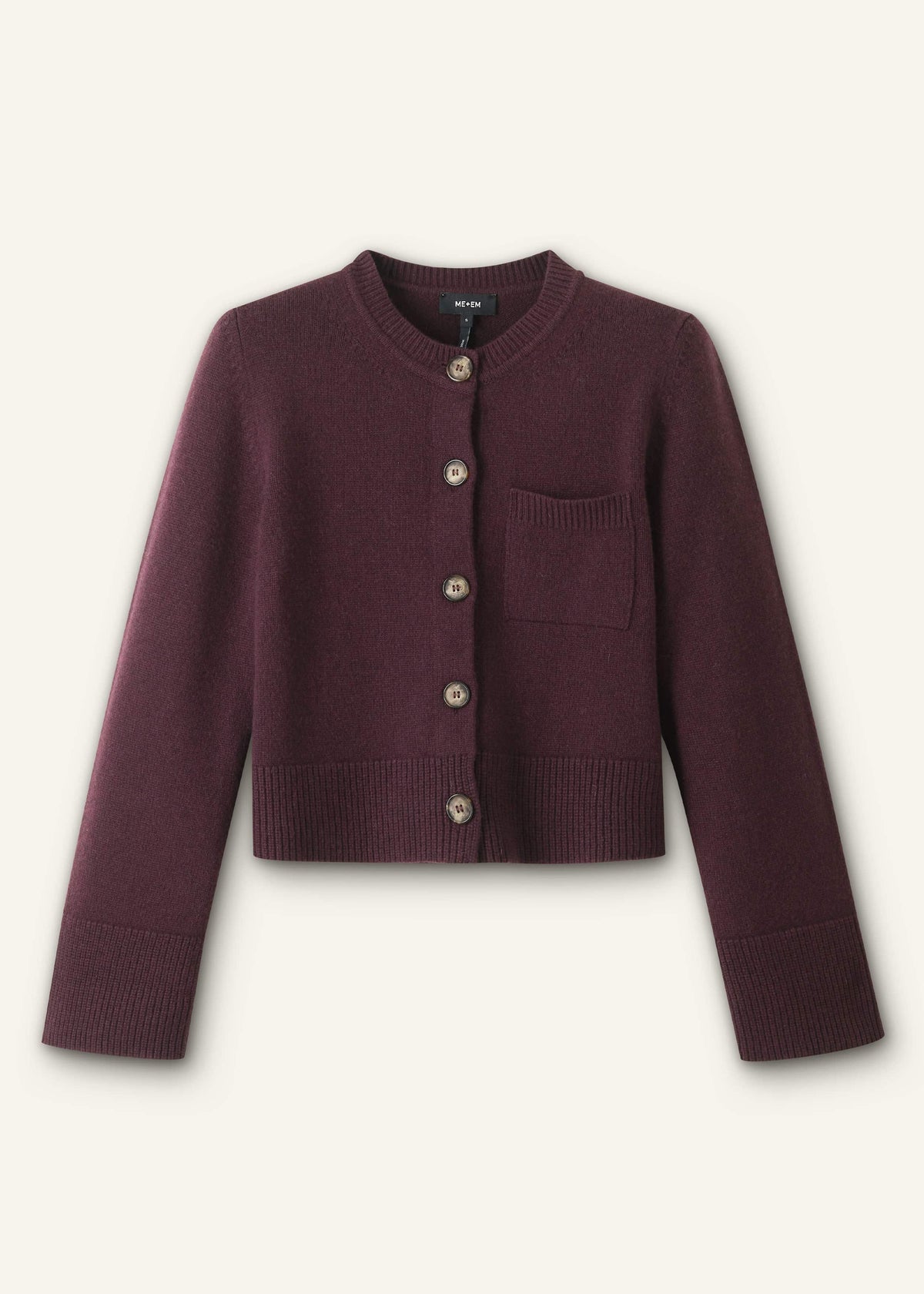 Red Button-Through Straight Cardigan | ME+EM Clothing