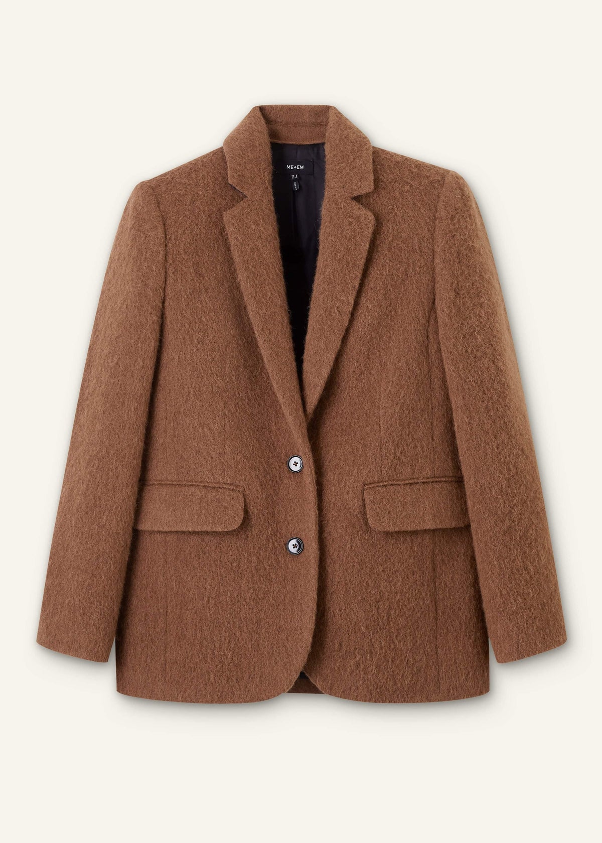 Brown Teddy Luxe Blazer | ME+EM Clothing