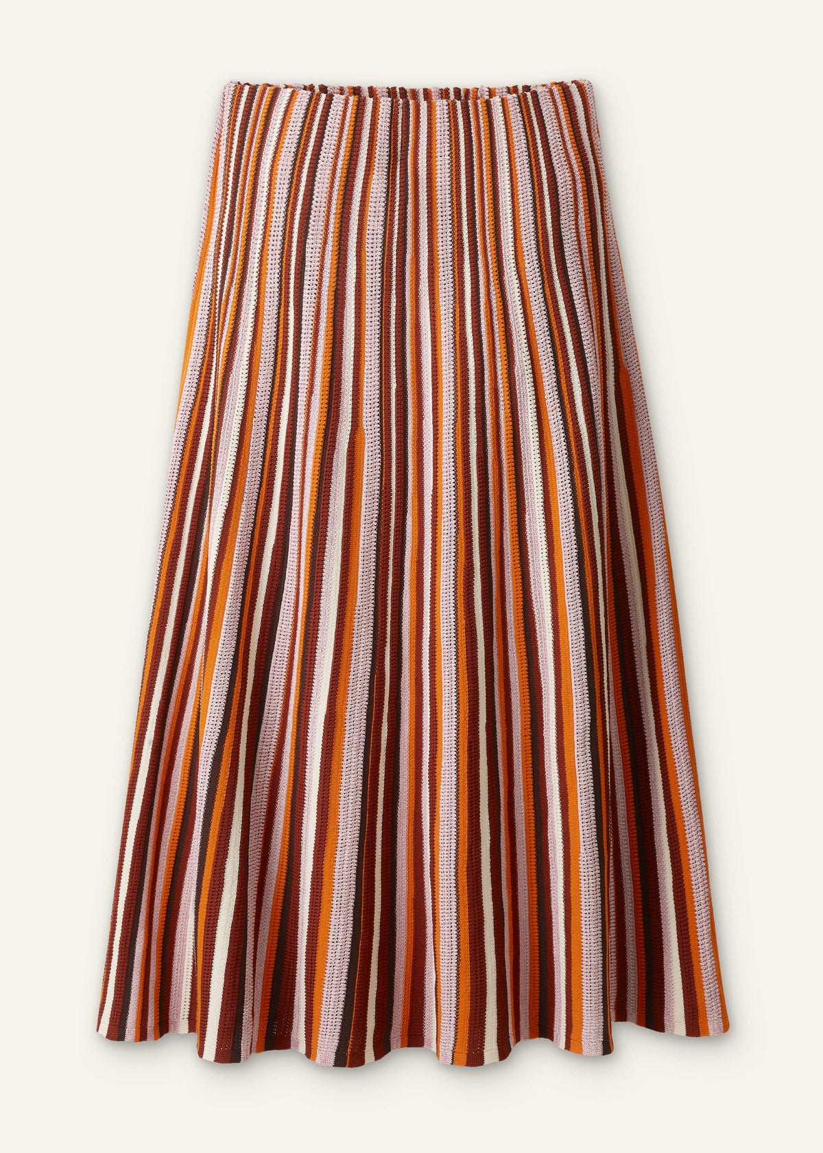 Cinnamon Stripe Knit Maxi Skirt | ME+EM Clothing
