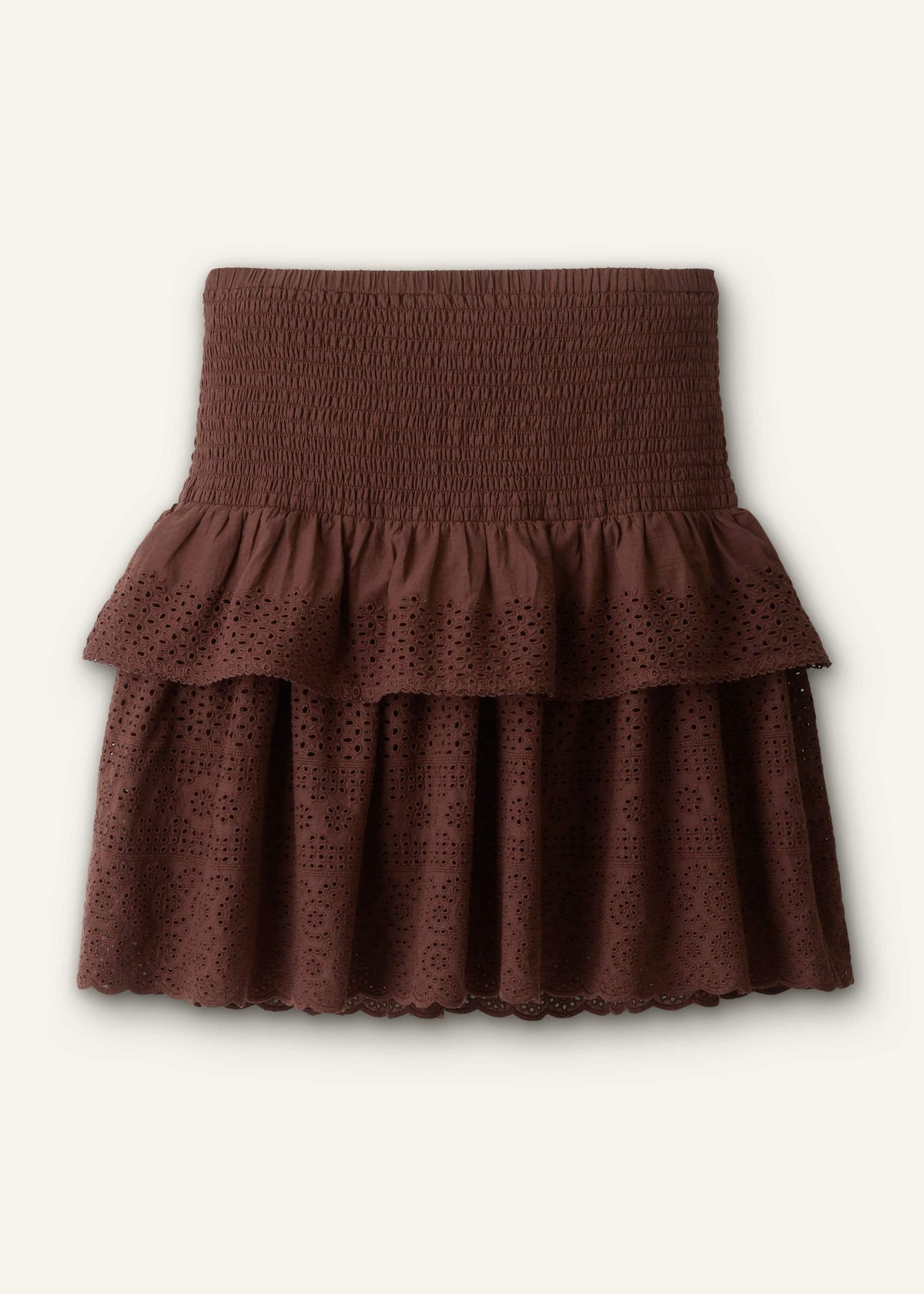 Cinnamon Shirred Mini Skirt | ME+EM Clothing