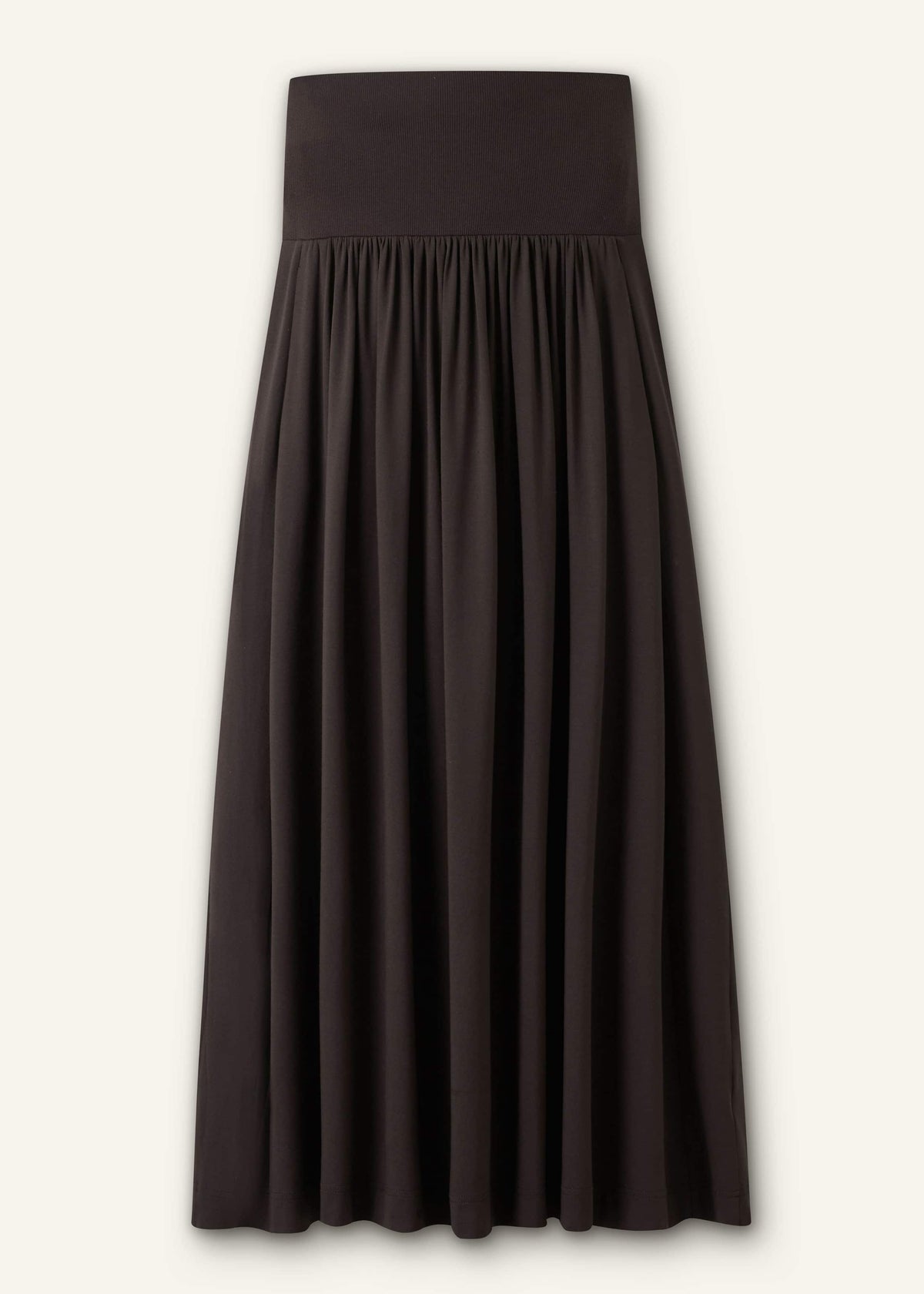 Brown Soft Sculpt Maxi Skirt | ME+EM Clothing