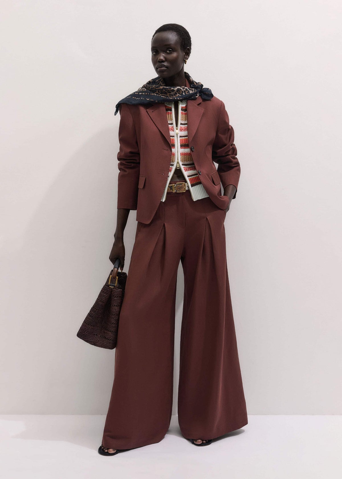 Cinnamon Brown Icon Oversized Blazer Suit | ME+EM Clothing
