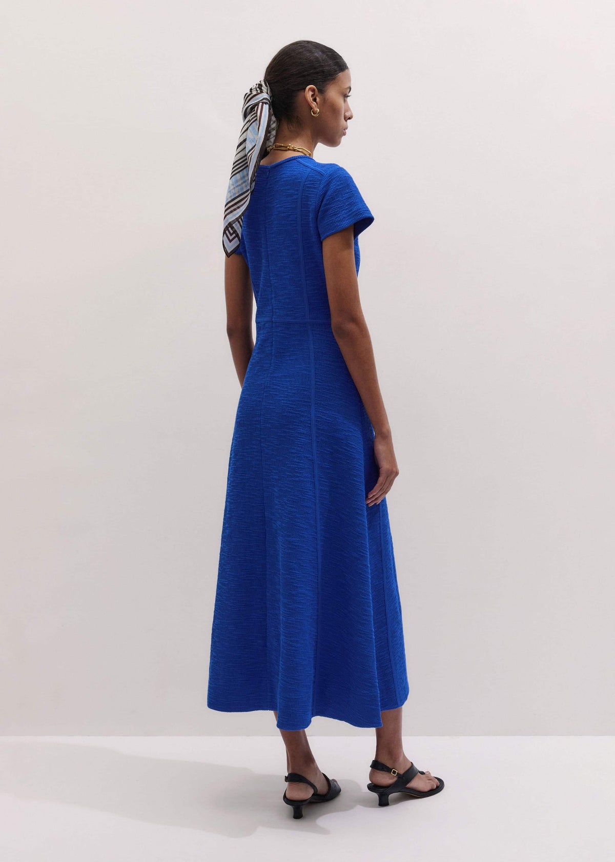 Blue Fit + Flare Maxi Dress | ME+EM Clothing