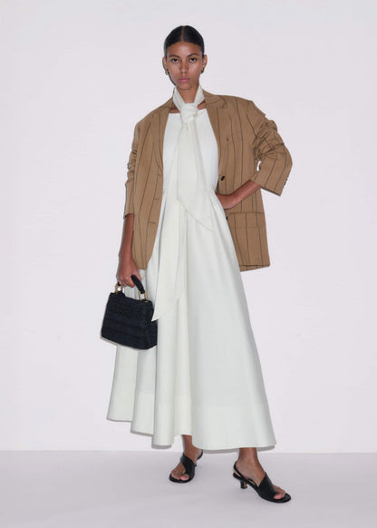 Cream Fit + Flare Maxi Dress | ME+EM Clothing