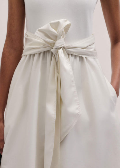Cream Fit + Flare Maxi Dress | ME+EM Clothing