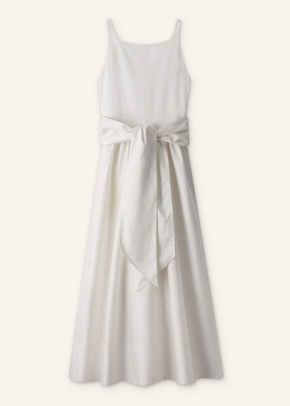 Cream Fit + Flare Maxi Dress | ME+EM Clothing