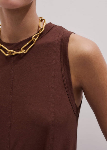 Cinnamon Brown Maxi Swing Dress | ME+EM Clothing