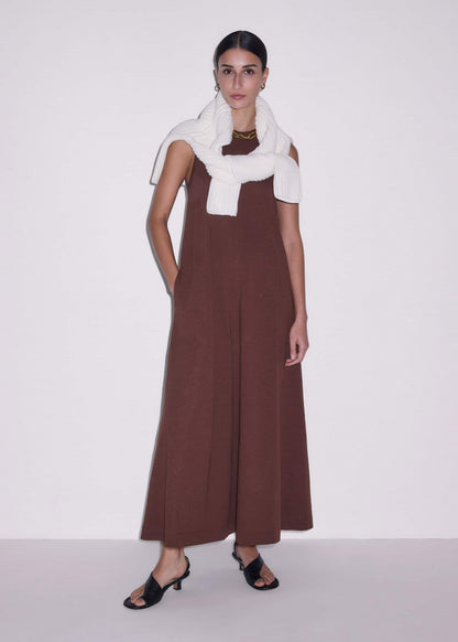 Cinnamon Brown Maxi Swing Dress | ME+EM Clothing