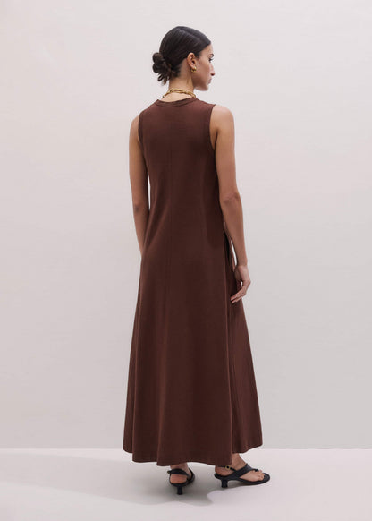 Cinnamon Brown Maxi Swing Dress | ME+EM Clothing