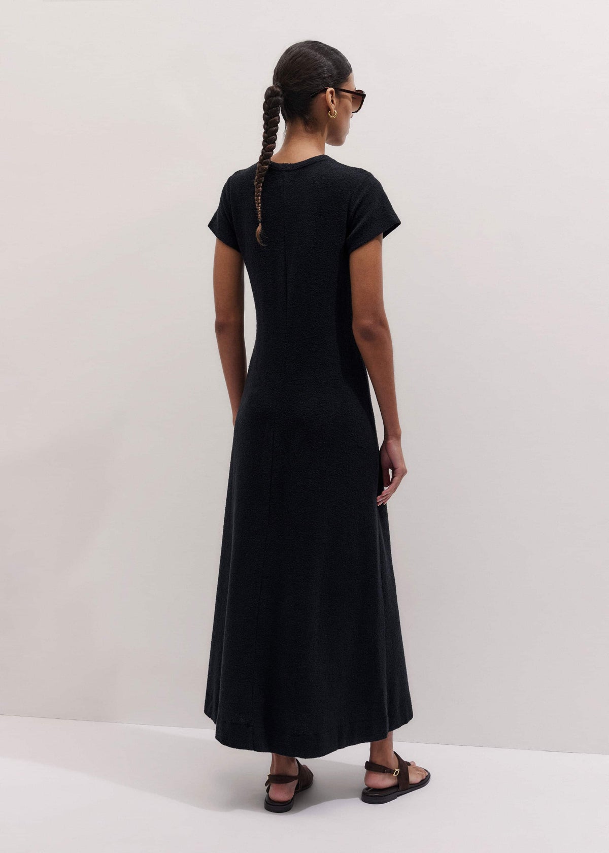 Black A-Line Maxi Tee Dress | ME+EM Clothing
