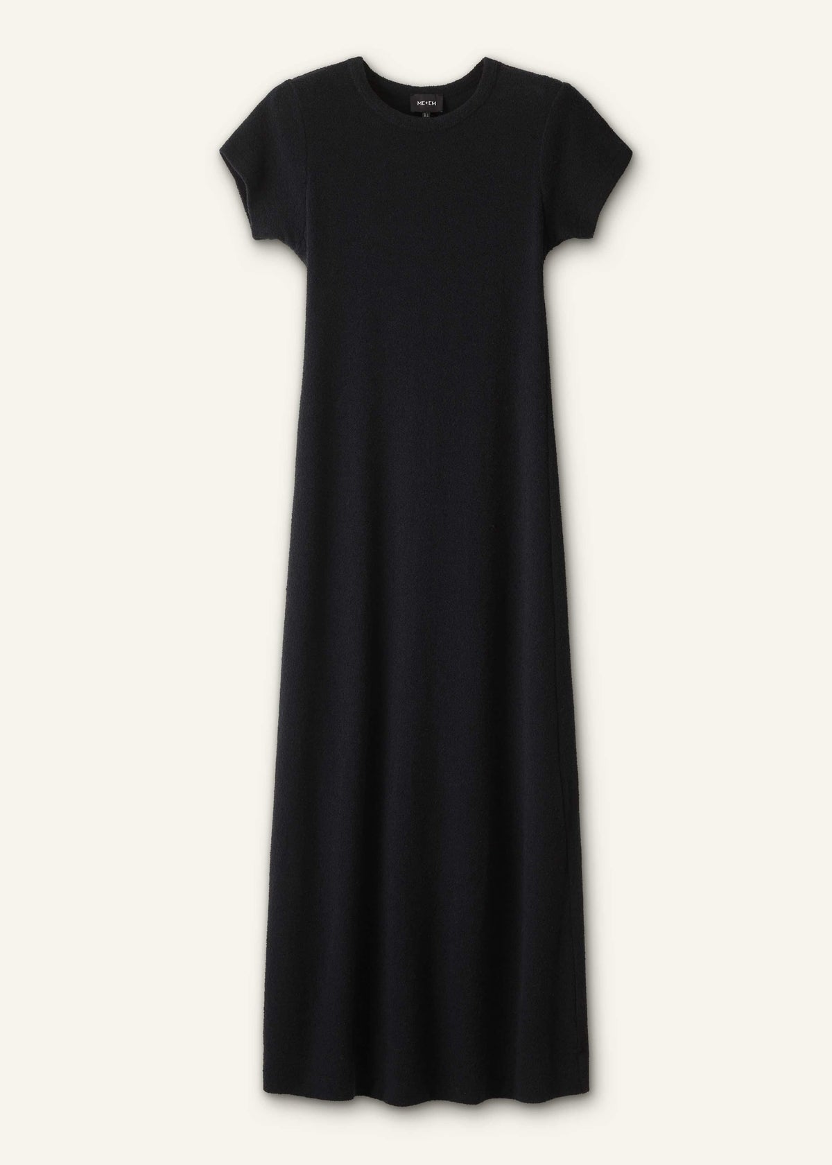 Black A-Line Maxi Tee Dress | ME+EM Clothing