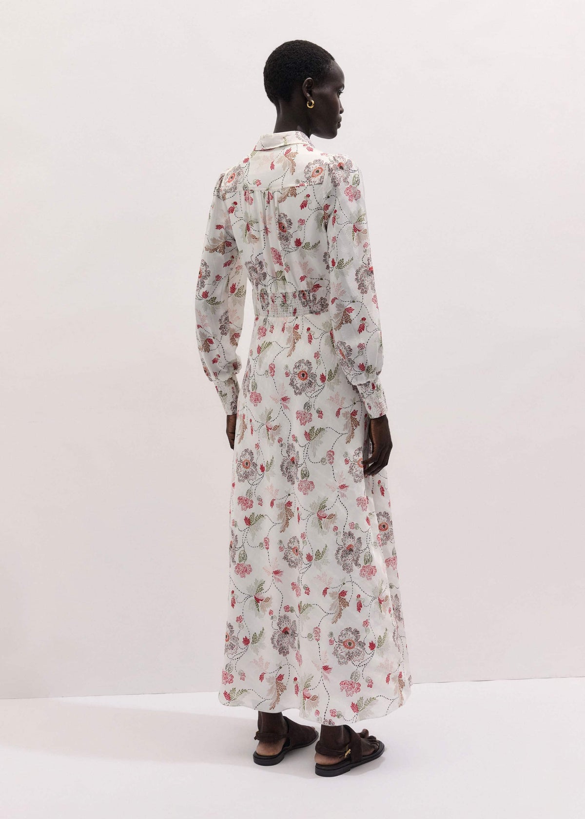 Cream Fit + Flare Maxi Dress | ME+EM Clothing