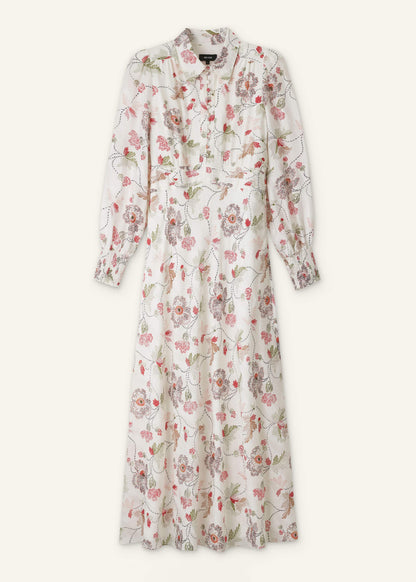 Cream Fit + Flare Maxi Dress | ME+EM Clothing