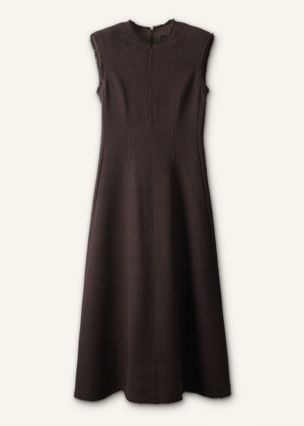 Brown Desk-To-Dinner Fit And Flare Maxi Dress | ME+EM Clothing