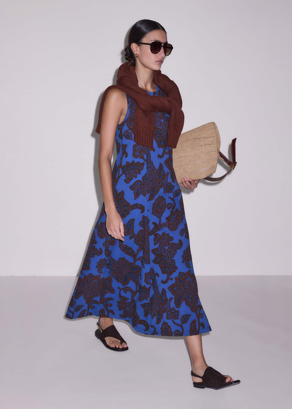 Blue Maxi Swing Dress | ME+EM Clothing