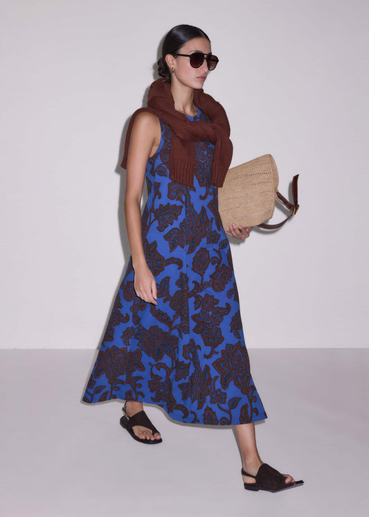 Blue Maxi Swing Dress | ME+EM Clothing