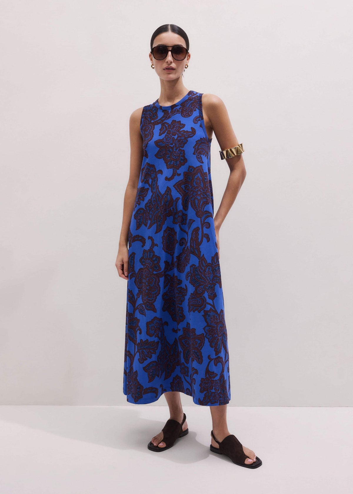 Blue Maxi Swing Dress | ME+EM Clothing