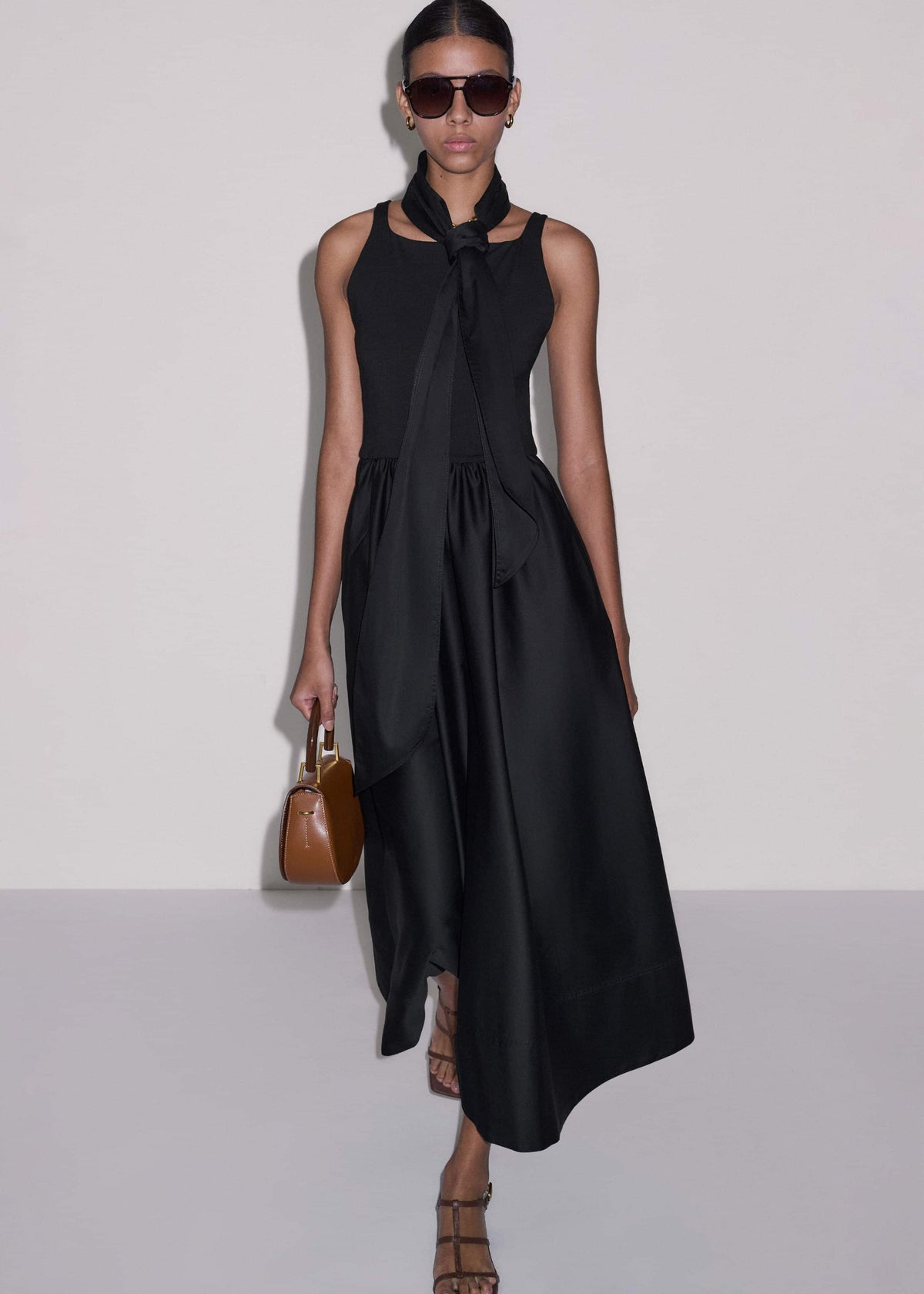 Black Fit + Flare Maxi Dress | ME+EM Clothing