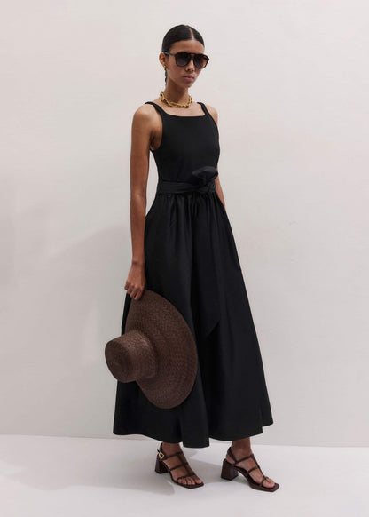 Black Fit + Flare Maxi Dress | ME+EM Clothing