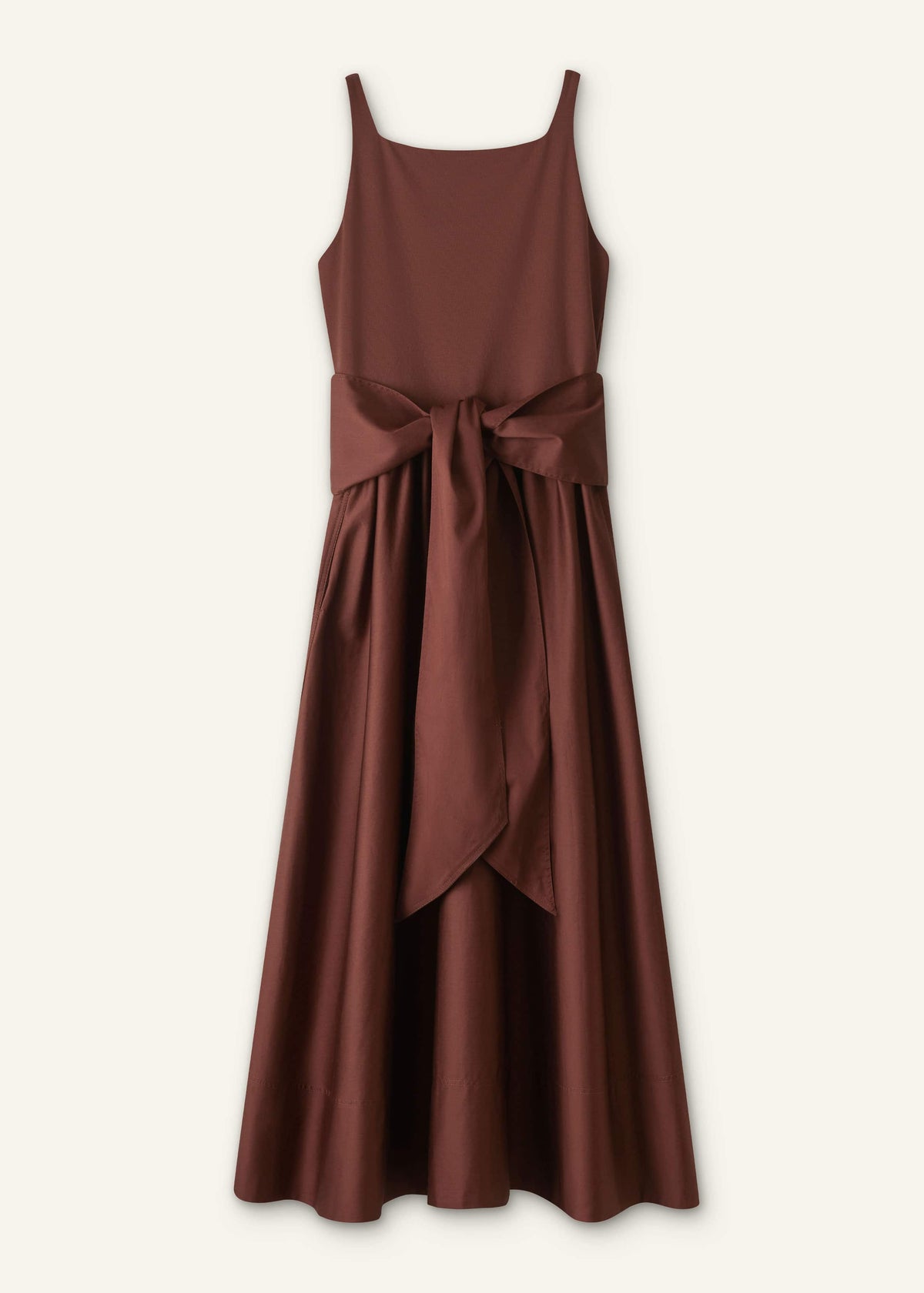 Cinnamon Brown Fit + Flare Maxi Dress | ME+EM Clothing