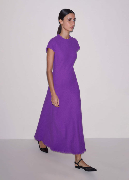 Purple Bias Cut AM-PM Maxi Dress | ME+EM Clothing