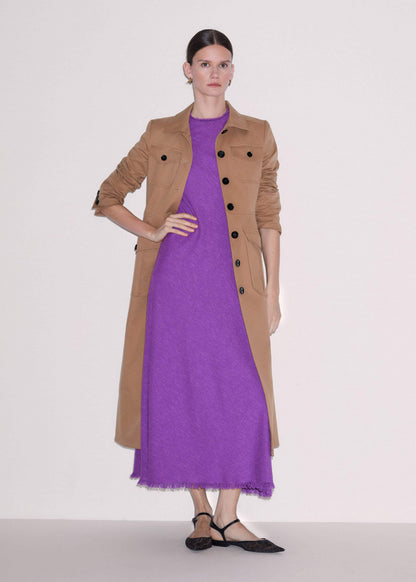 Purple Bias Cut AM-PM Maxi Dress | ME+EM Clothing