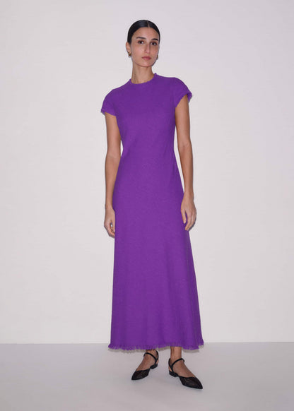 Purple Bias Cut AM-PM Maxi Dress | ME+EM Clothing
