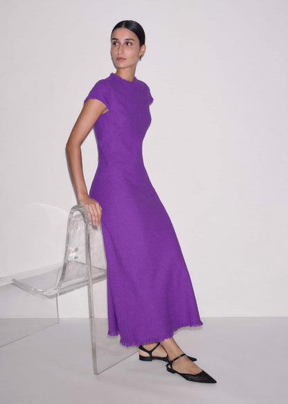 Purple Bias Cut AM-PM Maxi Dress | ME+EM Clothing
