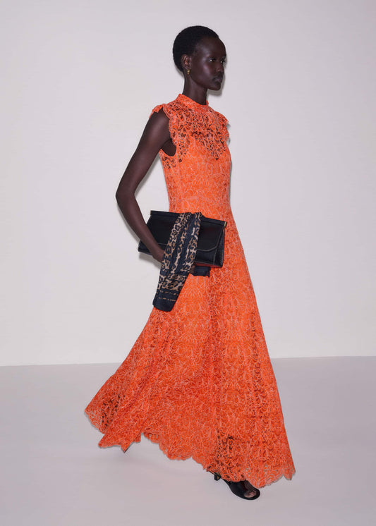 Orange Two Tone Full Length Dress | ME+EM Clothing