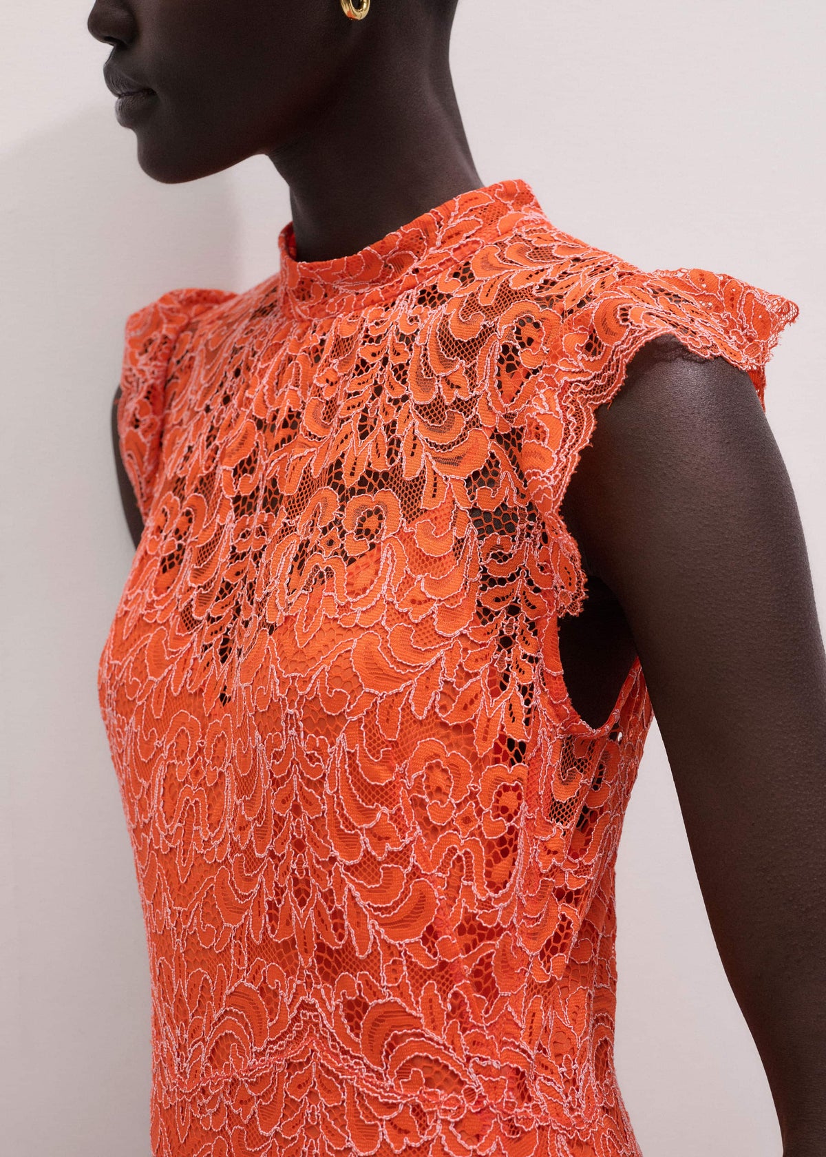 Orange Two Tone Full Length Dress | ME+EM Clothing
