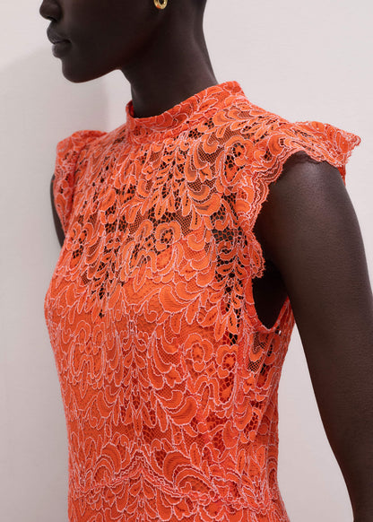 Orange Two Tone Full Length Dress | ME+EM Clothing