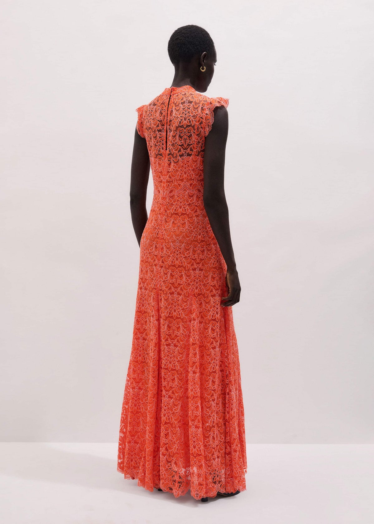 Orange Two Tone Full Length Dress | ME+EM Clothing