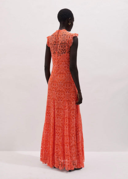 Orange Two Tone Full Length Dress | ME+EM Clothing