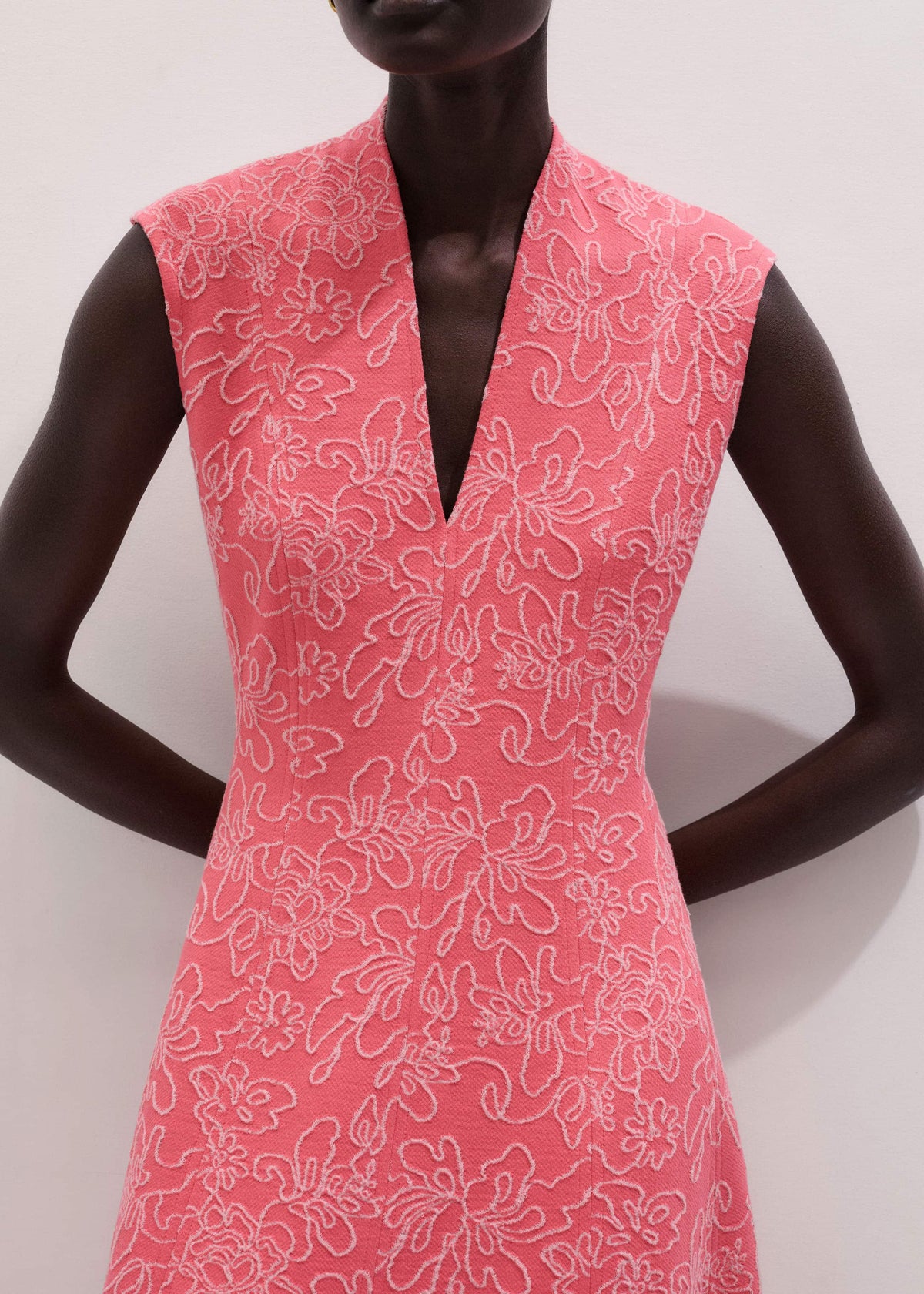 Pink Panelled Fit + Flare Maxi Dress | ME+ME | ME+EM Clothing