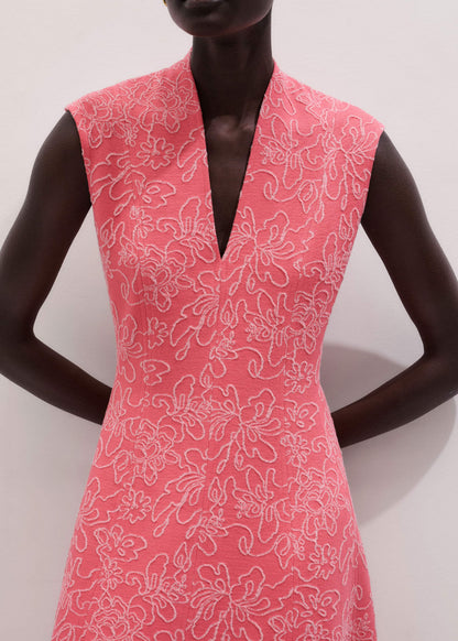 Pink Panelled Fit + Flare Maxi Dress | ME+ME | ME+EM Clothing