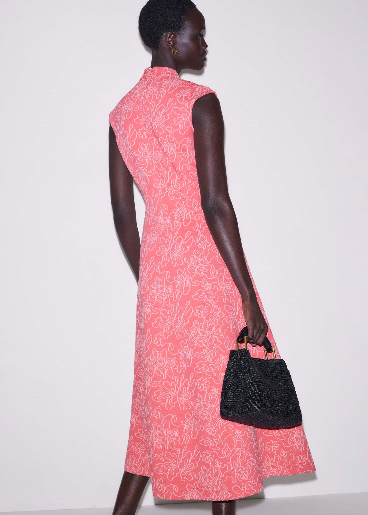 Pink Panelled Fit + Flare Maxi Dress | ME+ME | ME+EM Clothing