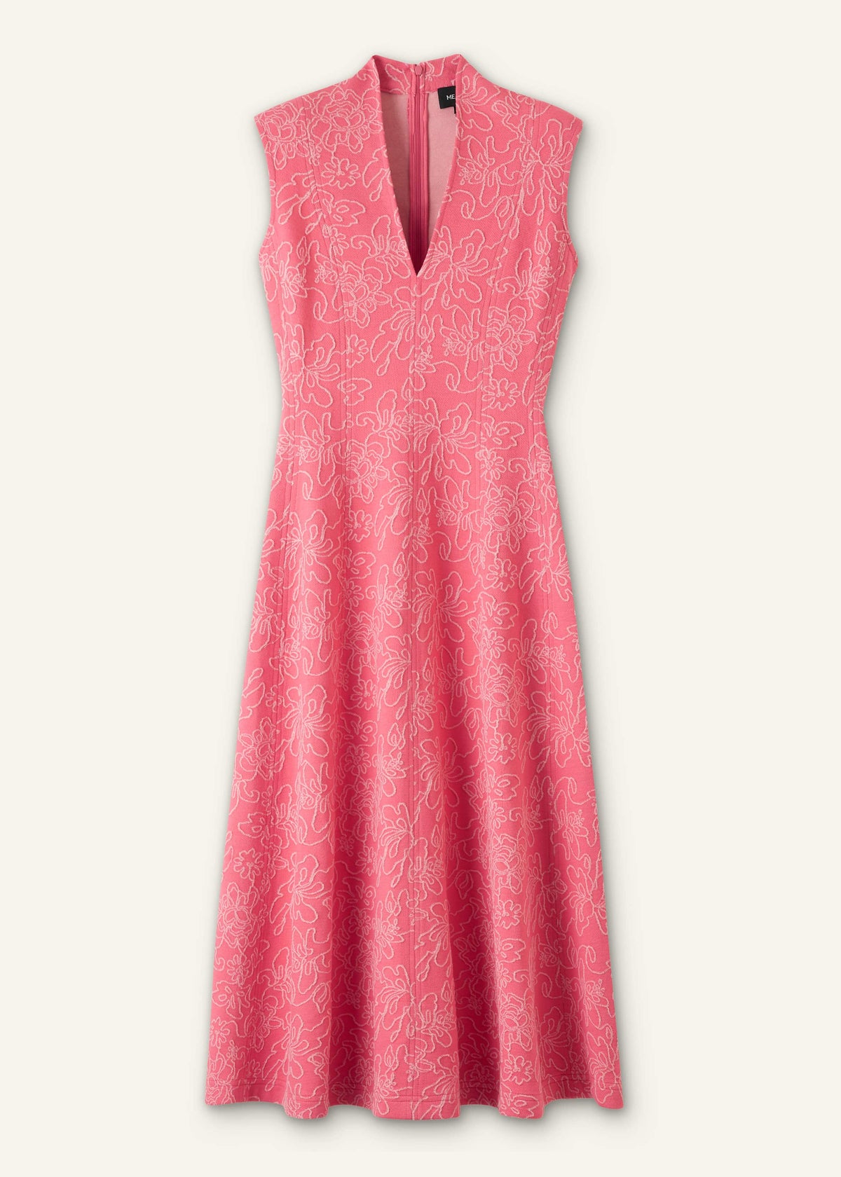 Pink Panelled Fit + Flare Maxi Dress | ME+ME | ME+EM Clothing