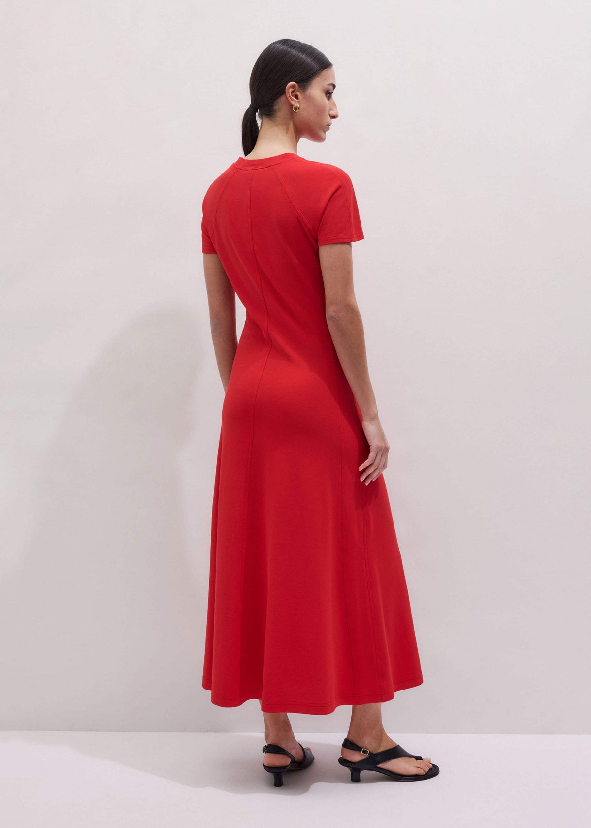 Red Raglan Sleeve Maxi Dress | ME+EM Clothing