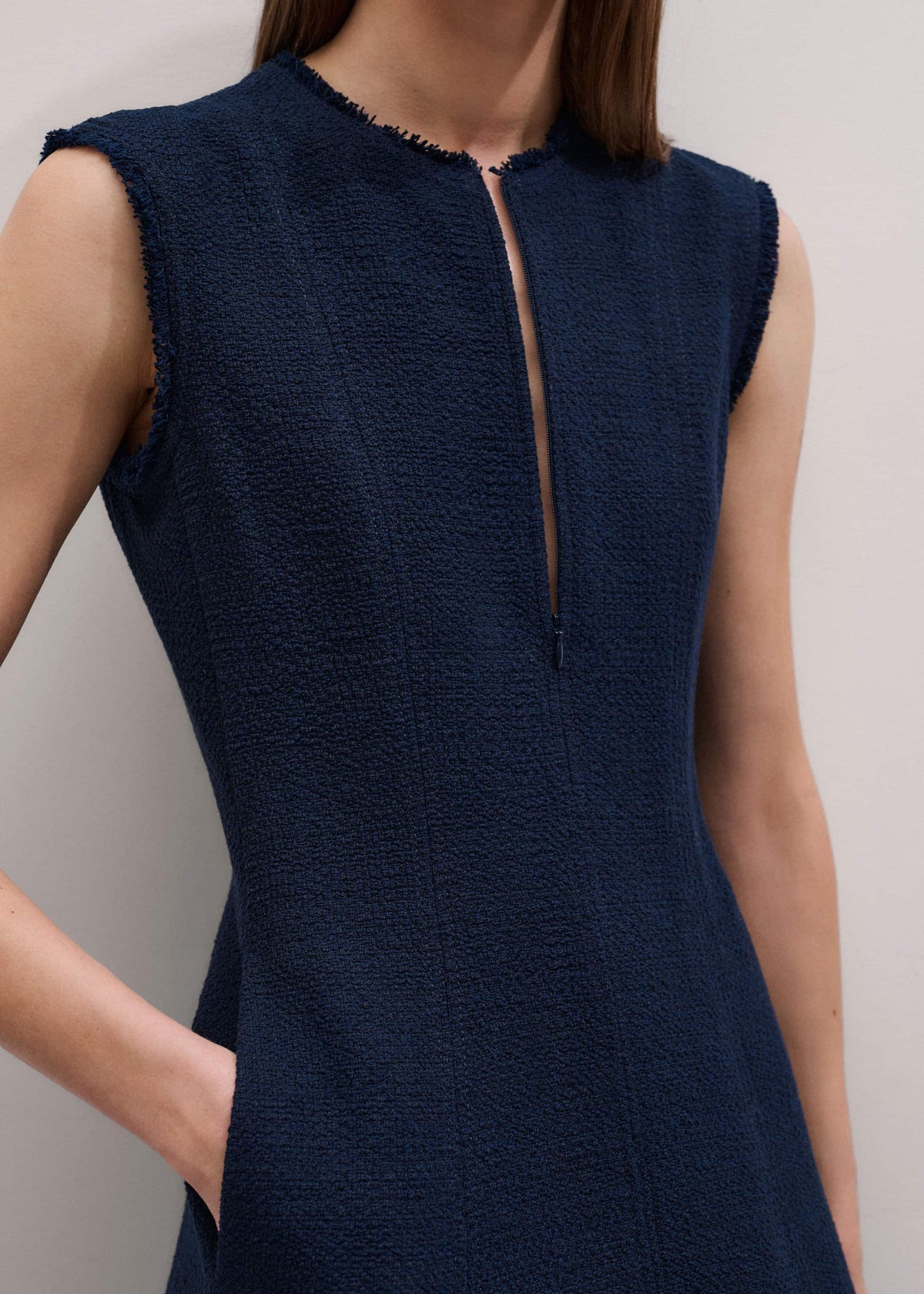 Navy Desk-To-Dinner Fit + Flare Maxi Dress | ME+EM Clothing