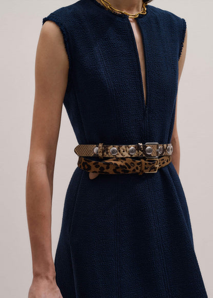 Navy Desk-To-Dinner Fit + Flare Maxi Dress | ME+EM Clothing