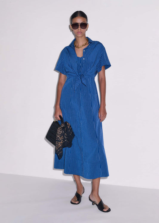 Blue 2-In-1 Fit + Flare Maxi Dress | ME+EM Clothing