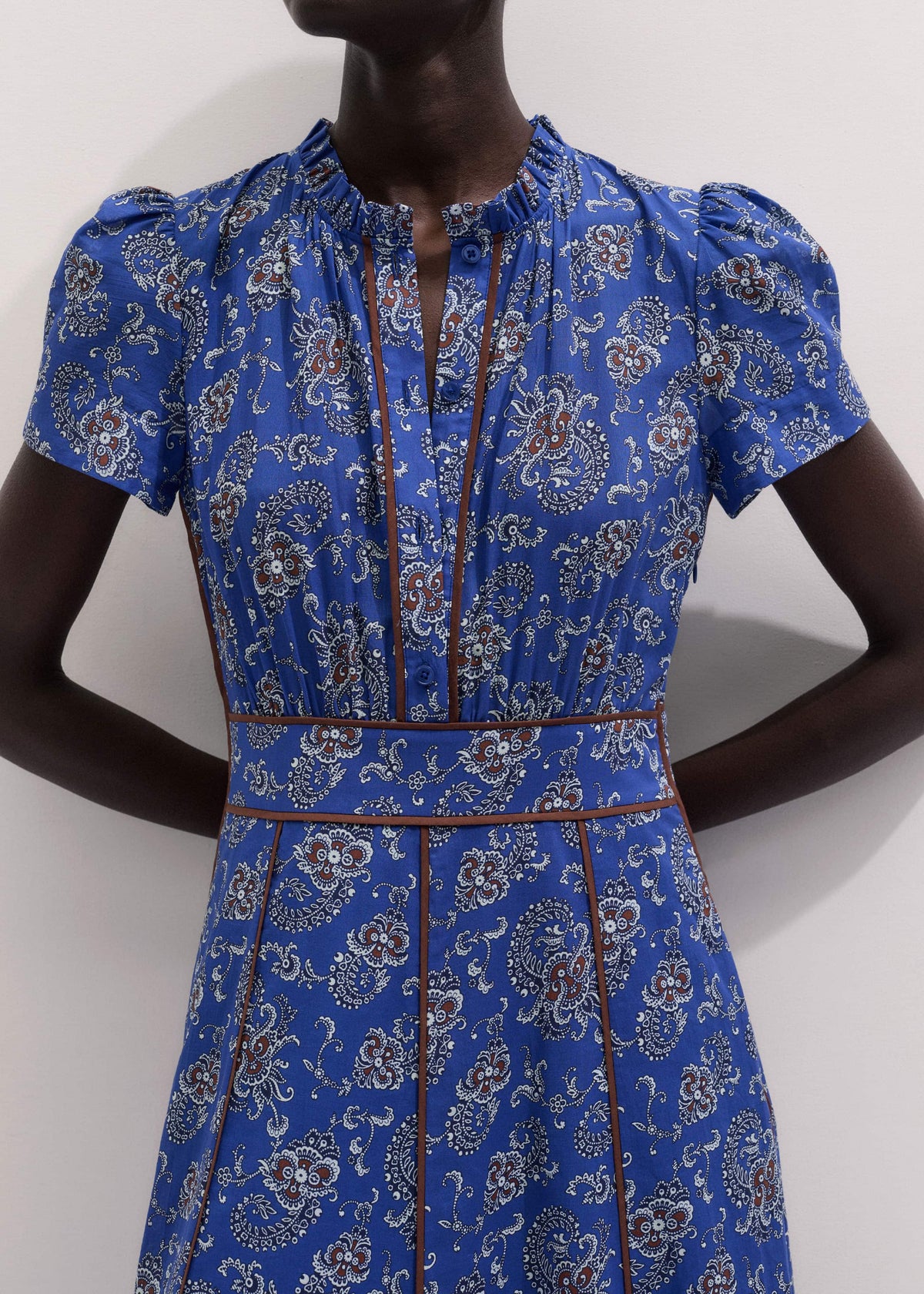 Blue Fit + Flare Maxi Dress | ME+EM Clothing