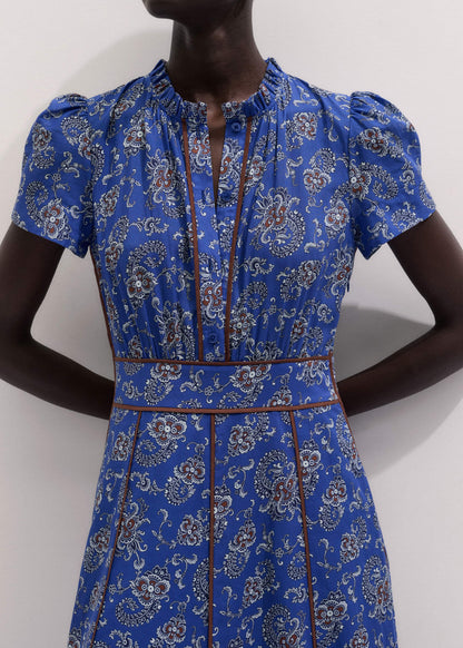 Blue Fit + Flare Maxi Dress | ME+EM Clothing