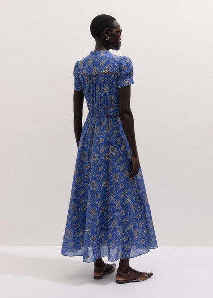 Blue Fit + Flare Maxi Dress | ME+EM Clothing