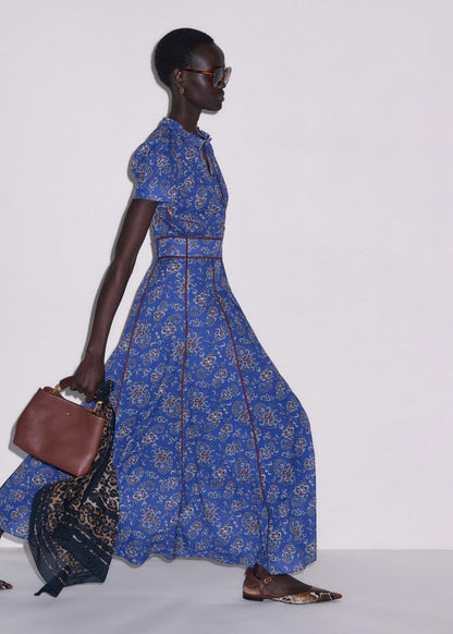Blue Fit + Flare Maxi Dress | ME+EM Clothing